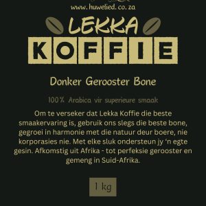 Lekka Koffie Donker Gerooster Bone