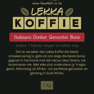 Lekka Koffie Donker Italiaanse Mengsel Bone