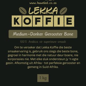 Lekka Koffie Medium-Donker Gerooster Bone